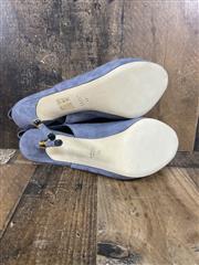 GUCCI SUEDE PERIWINKLE BLUE HEELS SIZE 41 / 11 US NEW IN BOX